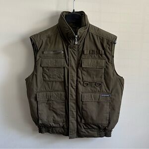 Renegade Utility Flannel Lined Full Zip Fishing Hiking Hunting Vest